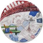 Assiette Dessert 22 cm Tour Eiffel PARIS-PARIS