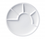 Assiette a fondue blanche o 23 cm