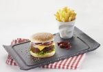 Assiette a hamburger ou dessert ardoise 33 x 20 x 2 cm