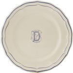 Assiette Canapes 16.5 cm D FILET BLEU MONOGRAMME