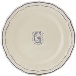 Assiette Canapes 16.5 cm G FILET BLEU MONOGRAMME