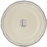 Assiette Canapes 16.5 cm L FILET BLEU MONOGRAMME