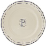 Assiette Canapes 16.5 cm P FILET BLEU MONOGRAMME