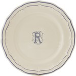 Assiette Canapes 16.5 cm R FILET BLEU MONOGRAMME