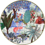 Assiette Canapes 17 cm Flamand LE JARDIN DU PALAIS