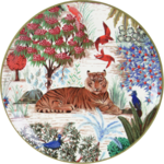 Assiette Canapes 17 cm Tigre LE JARDIN DU PALAIS