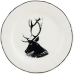 Assiette Dessert 23.2 cm Cerf Portrait CHAMBORD