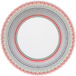 Assiette Dessert 22 cm Renne HIVER SCANDINAVE