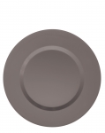 Assiette diametre 25,5 cm brun