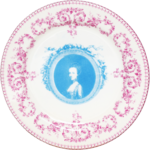 Assiette Mignardises 12.8 cm Bleu MARIE-ANTOINETTE
