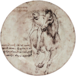 Assiette Mignardises 12.8 cm Cheval 3 LEONARD DE VINCI