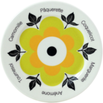Assiette Mignardises Jaune Marguerite