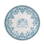 Assiette Plate 27.4 cm Blason LES DEPAREILLEES BLEU