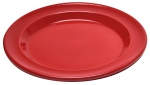 Assiette plate en ceramique O 28 cm Rouge Grand Cru