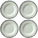 Coffret de 4 Assiettes Creuses FILET Manganese