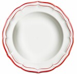 Coffret de 4 Assiettes Creuses FILET Rouge