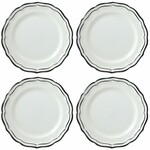 Coffret de 4 Assiettes Plates FILET Manganese