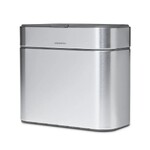 Bac a compost 4L. en acier brosse