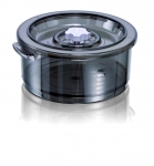 Bac en polycarbonate rond de 2 L 'special liquides' pour machines a emballer sous vide