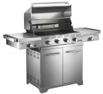 Barbecue 18.4 KW- 4 bruleurs - rechaud lateral