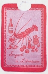 Bavoir langouste rose