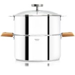 BIOME: Cuisson Saine avec thermometre integre Anses Noyer 20 cm