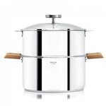 Biome Cuisson Saine - Ens. Cuit Vapeur 24 Cm + 2 Anses Mutine Blanches