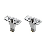Bloc poignee Argent pour tables Platex montants argentes