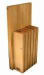 Bloc universel en bois - pour 5 couteaux