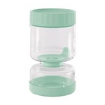 Bocal a cornichons en verre 750 ml avec separateur en silicone