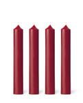 Boite de 12 bougies de table cylindriques Bordeaux