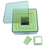 Boite de 9 decoupoirs carres - lisses