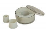 Boite de 9 decoupoirs  ronds unis plast