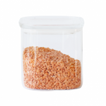 Boite de conservation carree 0.8 Litre en verre avec couvercle en verre et joint