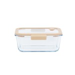 Boite rectangulaire avec valve vide d'air - 1200 ml