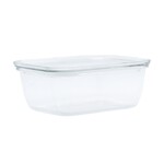 Boite rectangulaire basse 100% verre pour la conservation et le four 1000 ml