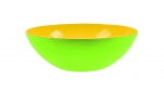 Bol a servir DUO 32 cm vert exterieur / jaune interieur Zak ! Designs