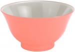 Bol diametre 15 cm  mandarine / gris