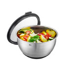 Bol en acier inoxydable Muovo O 12 cm avec couvercle