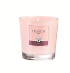 Bougie parfumee en verre de cristal rose epais Mini en boite de 4