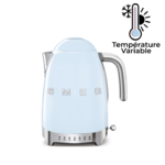 Bouilloire 1,7 L avec reglage de la temperature Vintage Annees 50 Bleu Azur