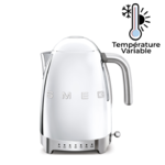 Bouilloire 1,7 L avec reglage de la temperature Vintage Annees 50 Chrome