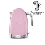 Bouilloire 1,7 L avec reglage de la temperature Vintage Annees 50 Rose