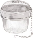 Boule a epices inox GM 10.5 cm avec couvercle et chaine d'accrochage