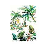 Lot de 4 Torchons 100% Coton  JARDINS EXTRAORDINAIRES