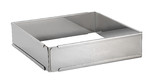 Cadre extensible inox de 20 X 20 cm extensible jusqu'a 37  X 37 cm Hauteur 5 cm