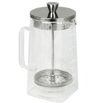 cafetiere a piston robusta double paroi verre 3 tasses (350 ml)