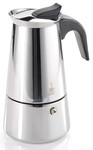 Cafetiere italienne acier inoxydable EMILIO, 6 tasses