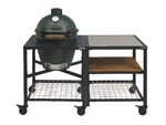 Caisson a roulettes pour Big Green Egg XLarge avec plan de travail