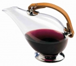 Carafe canard Cordoba 75 cl  - Verre souffle bouche, anse en cuir Peugeot